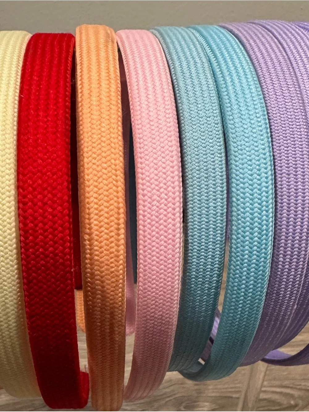 Lot Of 10 Girls’ Multi-Color Fabric Headbands - Set of Bright Colors - Like New